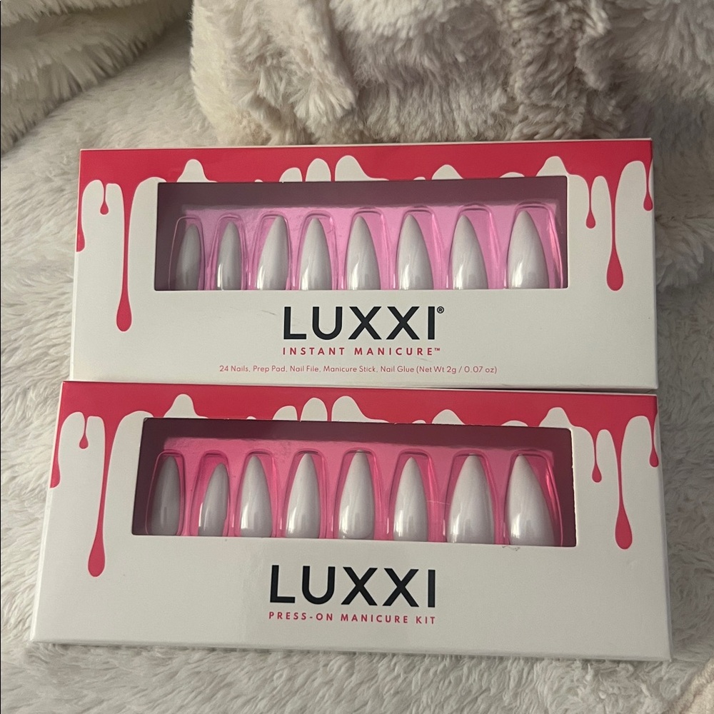 2 SETS OF LUXXI PRESS IN NAILS BRAND NEW INSTANT MANICURE RETAILS $16 each